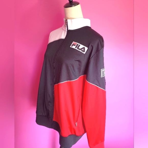 Fila Sport Men's Italia Soccer Track Jacket (Size Large) - Picture 3 of 7